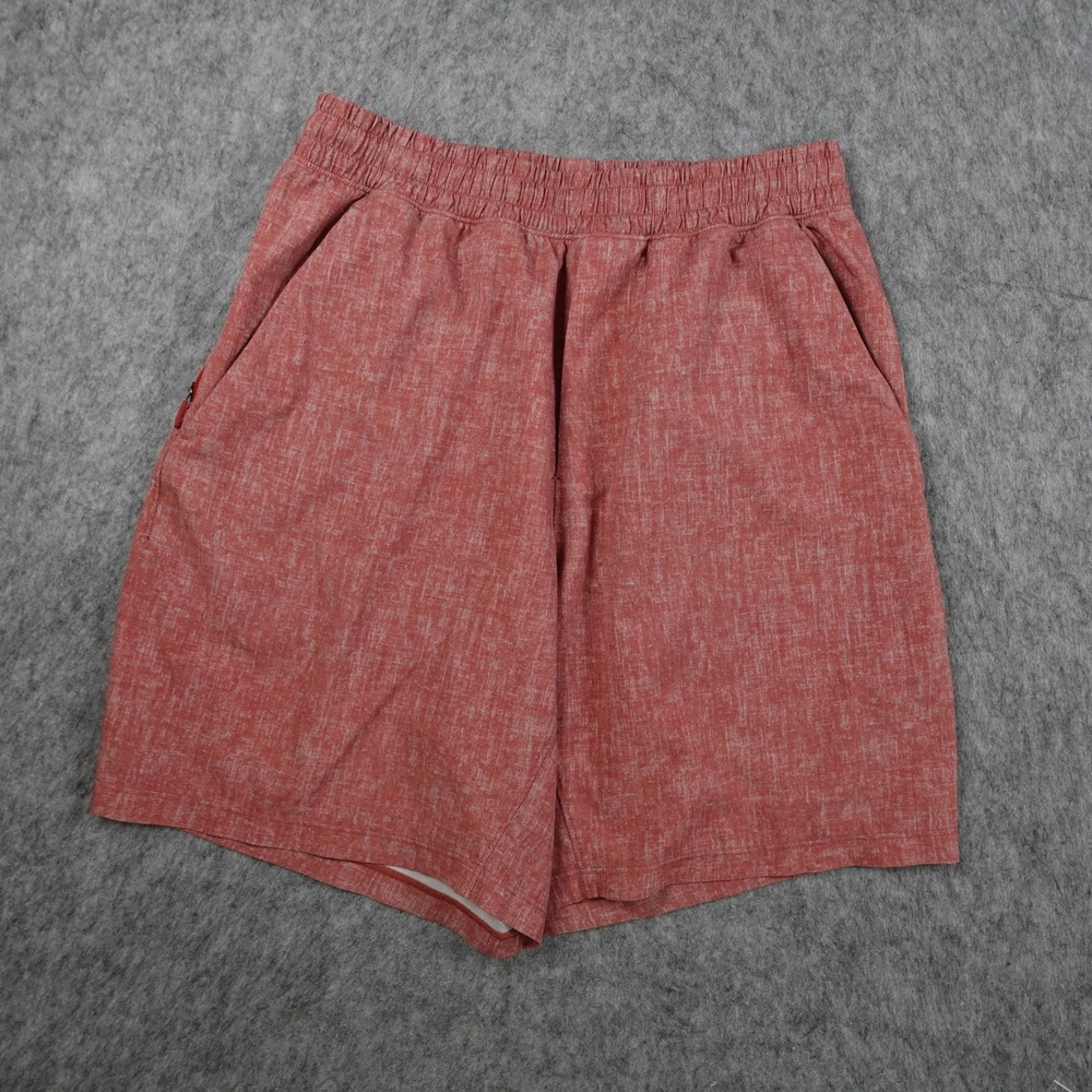 Lululemon Shorts Mens Small Red Heathered Pace Breaker 7" Active Gym Workout
